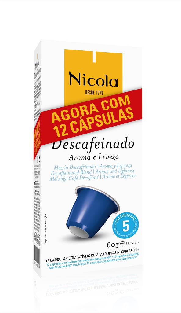 NICOLA DESCAFEINADO CAPS 12UN